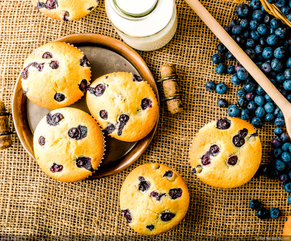 Blueberry Cornmeal Muffins recipe