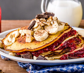 Breakfast Sourdough Maple Pancakes