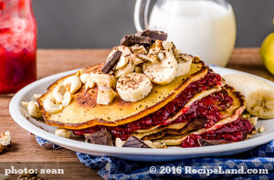 Breakfast Sourdough Maple Pancakes