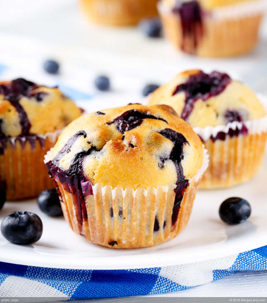 Mile High Blueberry Muffins recipe