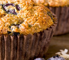 Low-Fat Blueberry Bran Muffins