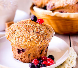 High-Protien Blueberry Muffins