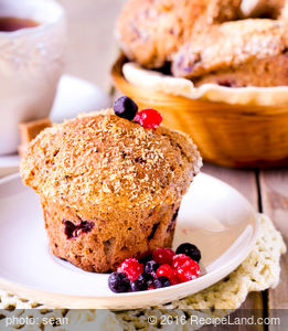 High-Protien Blueberry Muffins