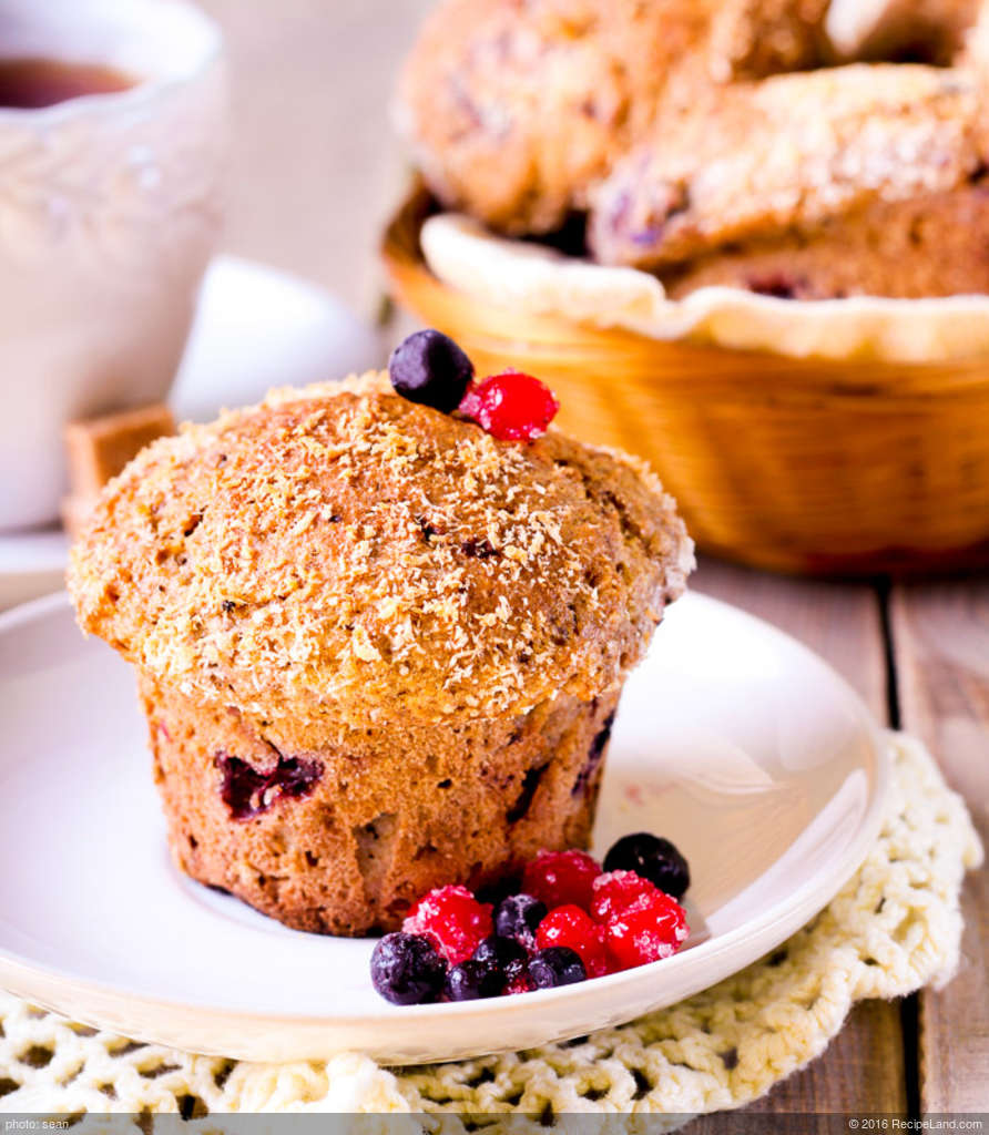 High-Protien Blueberry Muffins recipe