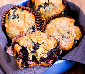 Best Blueberry and Maple Syrup Muffins