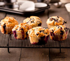 Moist Breakfast Blueberry Muffins