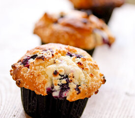 Quick Blueberry Ice-cream Muffins