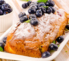 Blueberry Cornmeal Loaf Cake