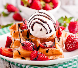 Easy Sour Cream Waffles