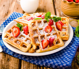 Breakfast Citrus Waffles