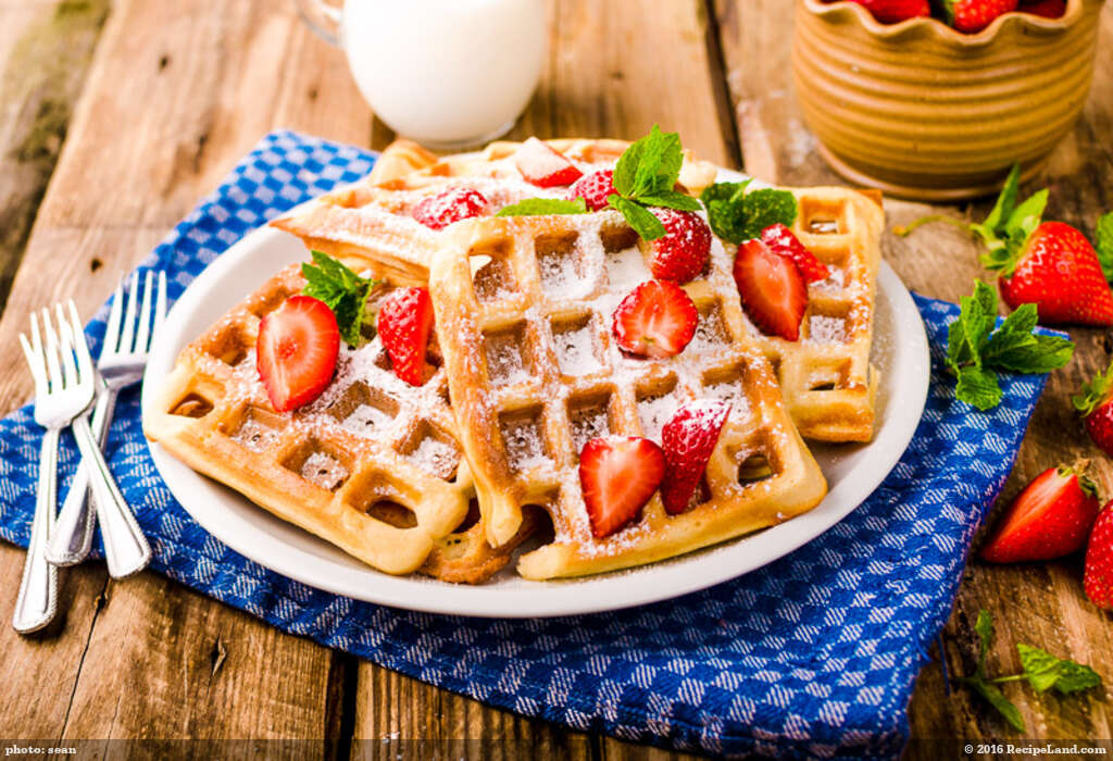Breakfast Citrus Waffles recipe