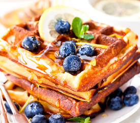 Applesauce Cinnamon Waffles