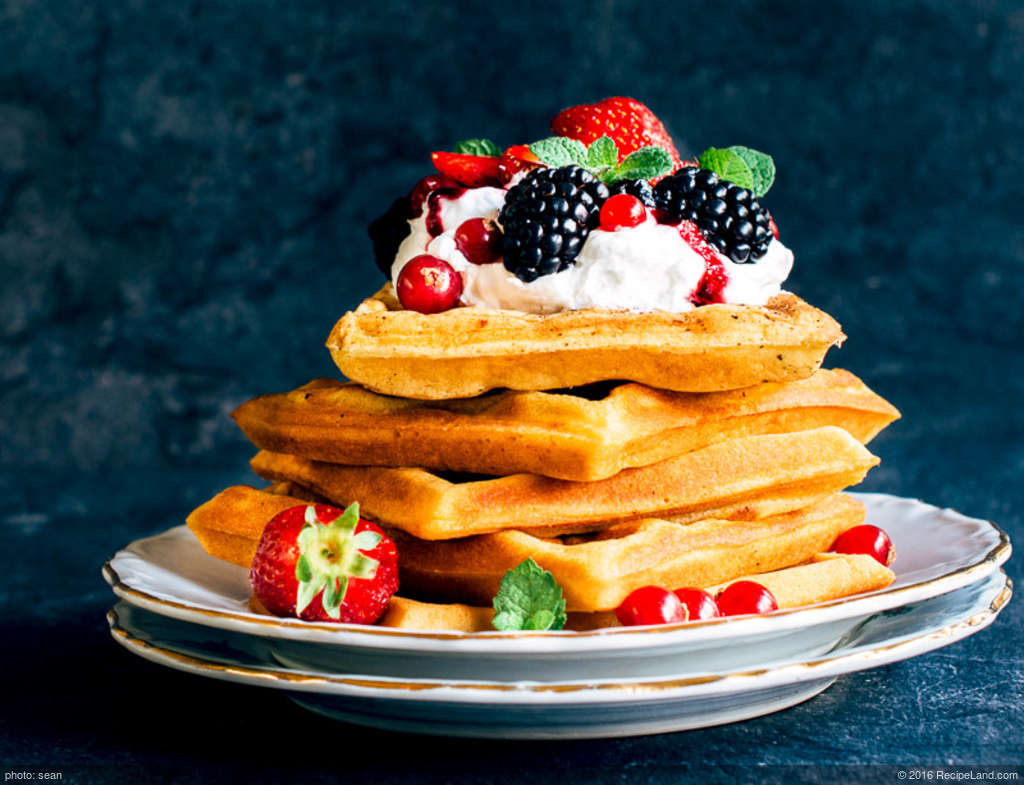 Honey and Whole Wheat Waffles recipe