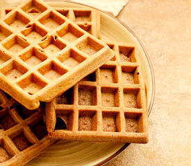 Soy Milk Whole Wheat Sourdough Waffles