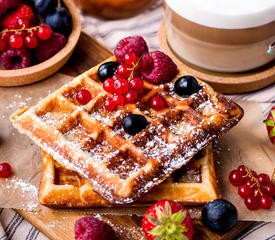 Whole Wheat Yeast Waffles