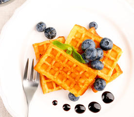 Orange Yeast Waffles