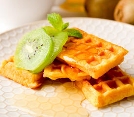 Delicious Pumpkin Waffles