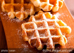 Breakfast Yeast Waffles recipe