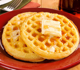 Breakfast Waffles with Soda