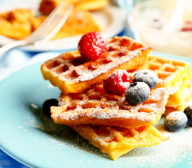 Wholegrain Waffles with Flaxseeds