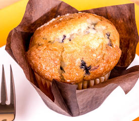 Whole Wheat Banana Blueberry Muffins