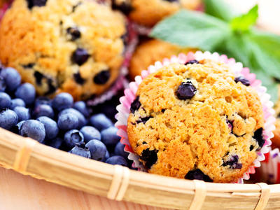 Prize-winning Lemon Blueberry Muffins