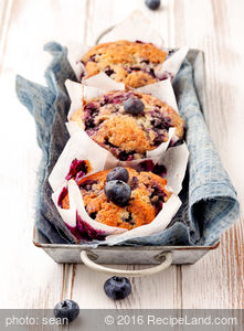 Grain Free Blueberry and Almond Muffins (Breakfast)