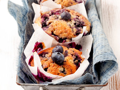 Grain Free Blueberry and Almond Muffins (Breakfast)
