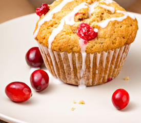 Buttermilk Cranberry Cornmeal Muffins