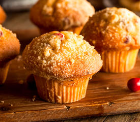 Almost Whole Wheat Cranberry Pumpkin Muffins