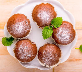 Fudgey Peanut Butter Chip Muffins