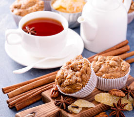 Apple Walnut Crumb Muffins