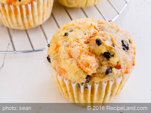 Carrot-Raisin Muffins recipe