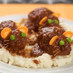 Baked Bloody Rats-Halloween Meatloaf