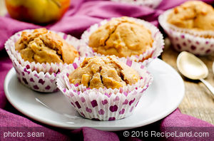 Maple Syrup Apple Bran Muffins