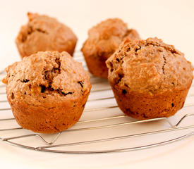 Low-Fat Apple Walnut Bran Muffins