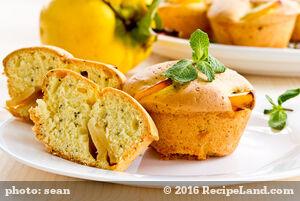 Breakfast Honey Persimmon Muffins