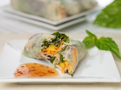 Cafe Kati's Mango Spring Rolls