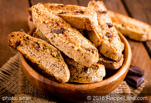 Chocolate Chip and Almond Biscotti