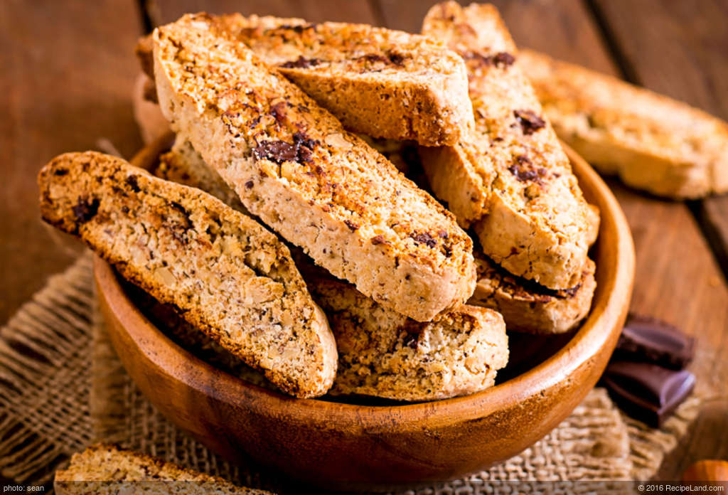 Chocolate Chip and Almond Biscotti recipe