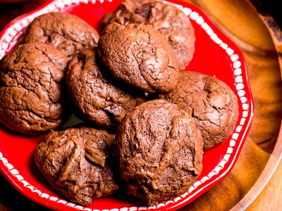 Double-Chocolate Oatmeal Cookies