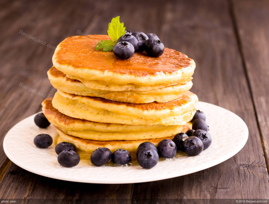Golden Breakfast Orange Pancakes Recipe