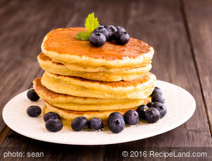 Golden Breakfast Orange Pancakes recipe