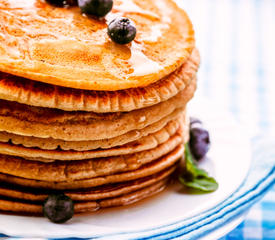 Orange Whole Wheat Pancakes