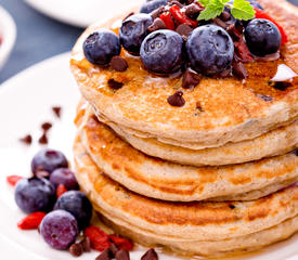 Healthy Whole Wheat Pancakes for One