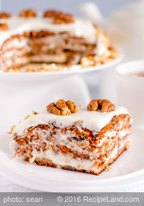 Carrot Cake with Lemon Frosting
