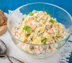 Stolichnyi Salat - Table Salad or Russian Salad