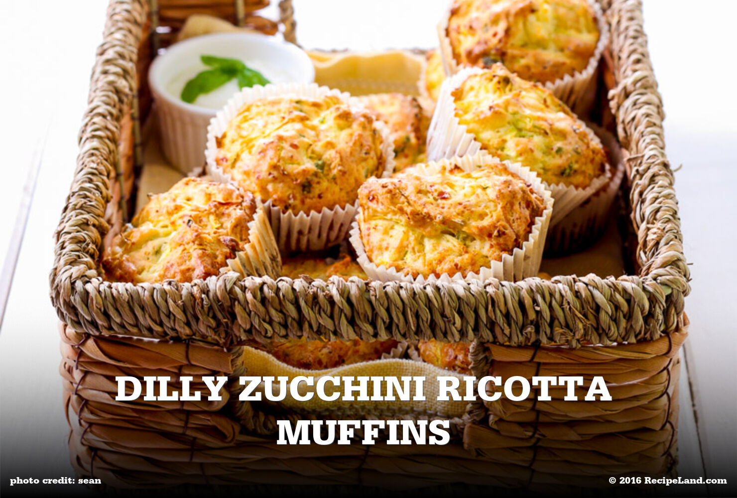 Dilly Zucchini Ricotta Muffins