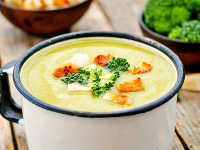 Very Cheesy Cream of Broccoli Soup