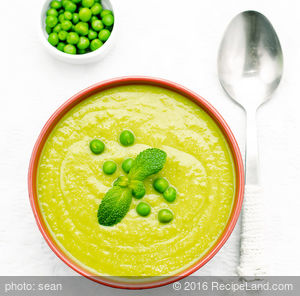 Chilled Green Pea Soup